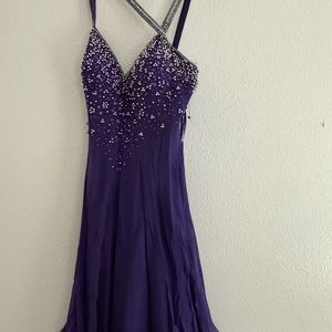 Prom dress with sequins and beading. L40 with straps w26